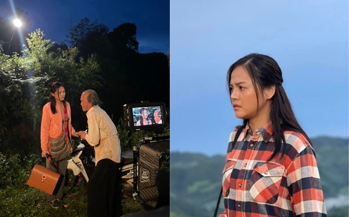 'My Sói' Thu Quỳnh mộc mạc trong hậu trường phim mới cùng Việt Anh