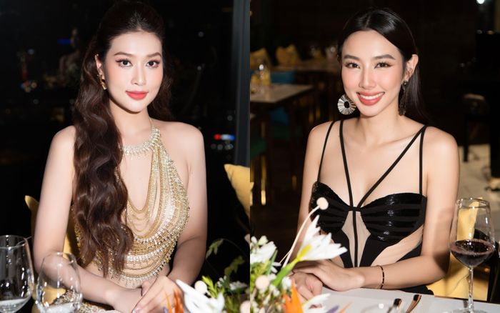 Thiên Ân, Thùy Tiên mặc gợi cảm đi ăn tiệc: Nhan sắc ai đỉnh hơn?
