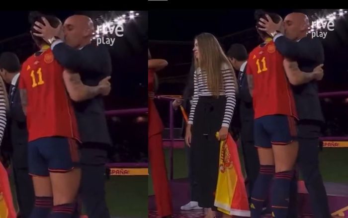 Nhà vô địch World Cup nữ 2023 bị Chủ tịch RFEF hôn lên môi tại bục vinh quang