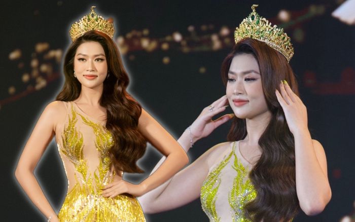 Thiên Ân đội vương miện gắn 872 viên kim cương của Miss Grand Vietnam 2023