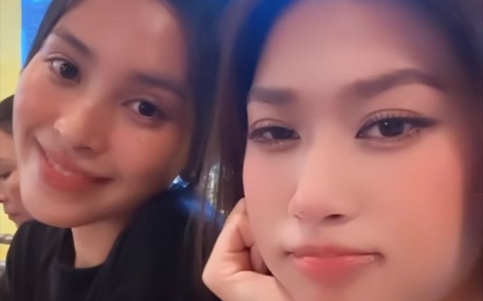 Thiên Ân tự tin 'đọ sắc' với Tiểu Vy, âu yếm gọi tên thân mật