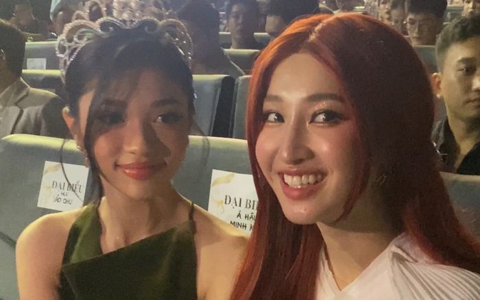 Á hậu Phương Nhi và Minh Kiên chung một khung hình, ngại ngùng khi nói về nhau