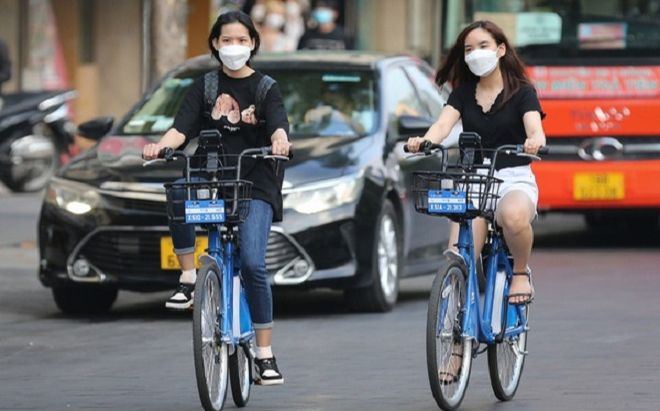 Xe đạp công cộng chính thức hoạt động ở Thủ đô