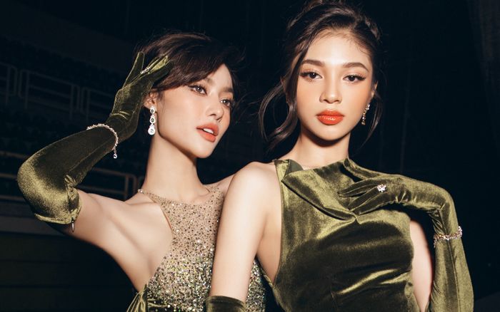 Á hậu Minh Kiên - Lona Kiều Loan hóa chị em sinh đôi khi đọ sắc chung khung hình