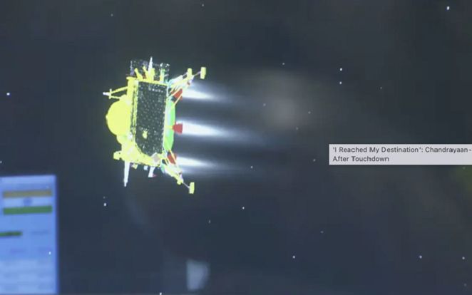 Ấn Độ làm nên lịch sử khi tàu Chandrayaan-3 thành công hạ cánh xuống mặt trăng