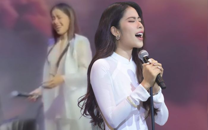 Khán giả đồng loạt phản ứng khi thấy Nam Em đưa micro nhờ hát