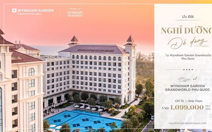 Khách sạn 4 sao quốc tế Wyndham Garden giới thiệu gói ưu đãi tiết kiệm