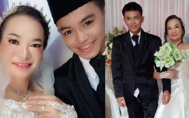 Cô dâu 41 lấy chồng 16 tuổi, mối quan hệ trước đó của 2 người càng gây bất ngờ