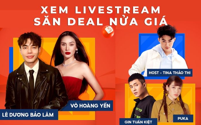 Hai livestream vui nhộn lên sóng Shopee Live, sẵn sàng 'chiêu đãi' người dùng