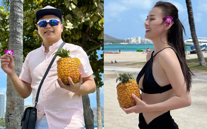 Phương Oanh - Shark Bình vi vu trời Tây, nhìn 1 điểm chuẩn vợ chồng son