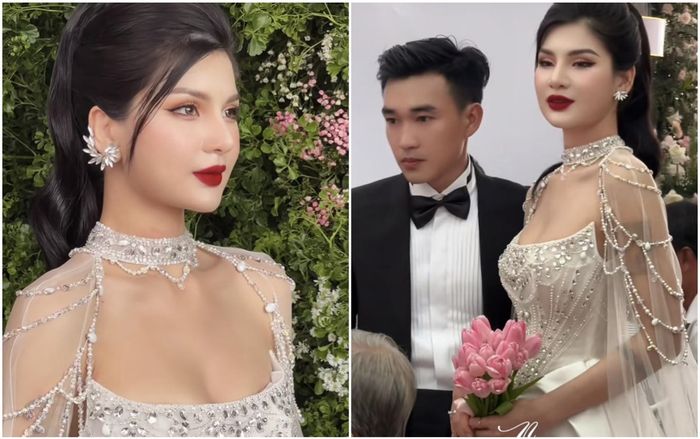 Cô dâu gây sốt MXH vì nhan sắc xinh hơn hoa hậu, nghe cái tên càng đặc biệt hơn