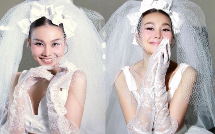 Thanh Hằng mặc váy cưới, dân tình trầm trồ vì nhan sắc cô dâu tương lai