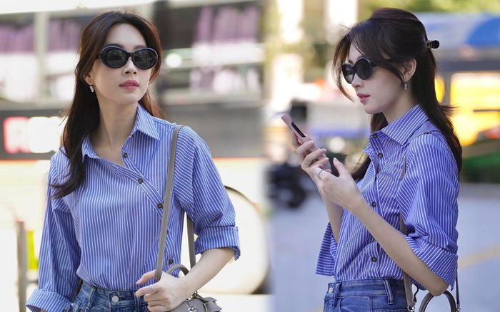 Đặng Thu Thảo tựa minh tinh với phong thái 'dâu hào môn' ở Hàn Quốc