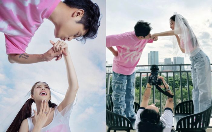 Gin Tuấn Kiệt tung ảnh full HD màn cầu hôn với Puka, biểu cảm cả hai gây sốt