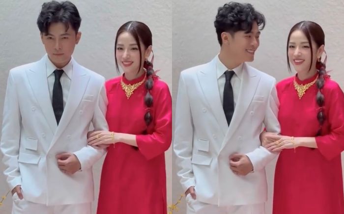 Puka và Gin Tuấn Kiệt xuất hiện sau màn cầu hôn, trang phục như đang làm đám hỏi