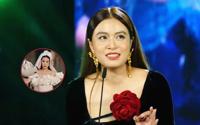 Hé lộ ảnh cưới của Hoàng Thùy Linh trong phim mới, chú rể là ai?