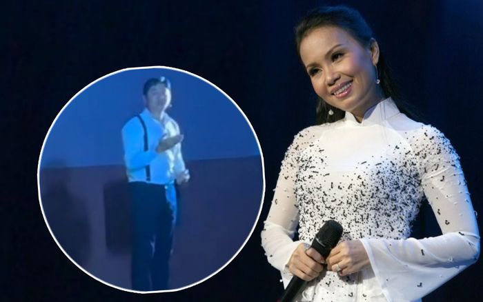 FC Cẩm Ly có hành động 'cứu cánh' một nam diễn viên gặp trục trặc trên sân khấu