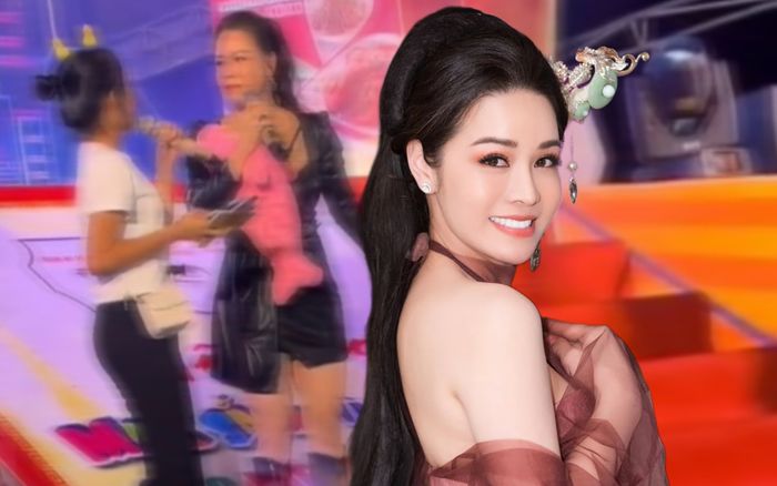 Lâu lâu đi hát, Nhật Kim Anh quên lời khi song ca cùng fan trên sân khấu hội chợ