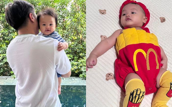 Cường Đô La khoe ảnh con trai út, biểu cảm của quý tử chiếm trọn spotlight