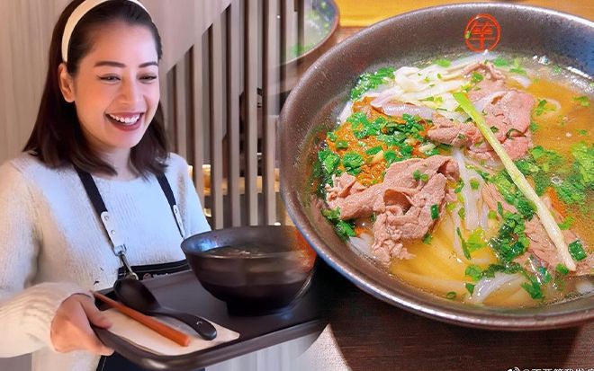 Quán của Chi Pu bị chê đắt vì bát phở 200k, netizen tranh cãi kịch liệt