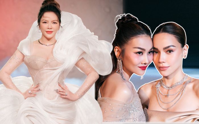 Lý Nhã Kỳ bất ngờ diện váy cưới, 'xin vía' Hồ Ngọc Hà - Thanh Hằng lấy chồng