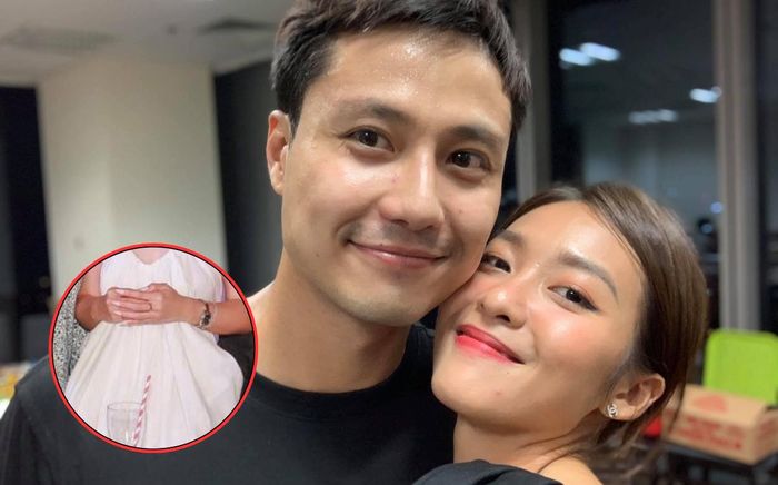 Khả Ngân để lộ vòng 2 lùm lùm khi xuất hiện công khai cùng Thanh Sơn