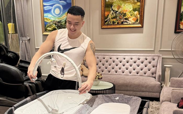 Cao Thái Sơn hạnh phúc với cuộc sống 'bố bỉm', bày tỏ ước nguyện đến con trai