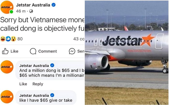 Hãng hàng không Jestar Australia xin lỗi sau vụ đùa cợt về đồng tiền Việt Nam