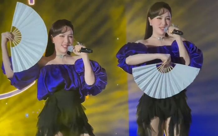 Bảo Thy múa quạt, thể hiện hit gần 9 năm trước: Phản ứng ra sao khi bị nghi hát nhép trên sân khấu?