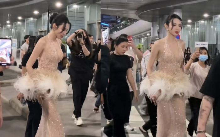 Khoảnh khắc Thùy Tiên bị mời khỏi thảm đỏ sự kiện lại gây sốt, chuyện gì đây?