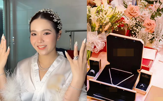 Cô dâu Hậu Giang hot nhất MXH: Nhận của hồi môn 'khủng' với 400 viên kim cương trong ngày cưới