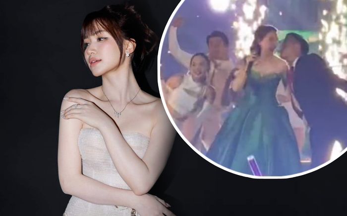 Hòa Minzy xử lý khéo léo khi một khách mời có ý định hôn má