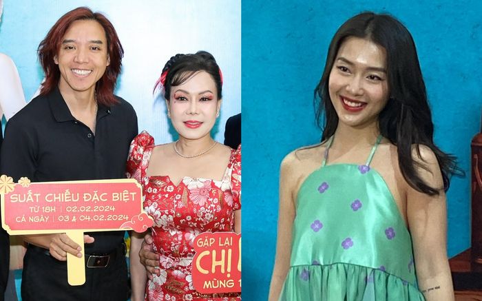Vợ chồng Việt Hương, Khả Ngân cùng dàn sao đình đám đổ bộ thảm đỏ phim Gặp Lại Chị Bầu