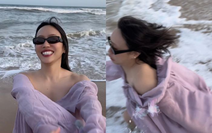 Anh Tú và Diệu Nhi tiếp tục diễn 'tiểu phẩm' trên biển, nhẹ nhàng có ngay triệu lượt xem