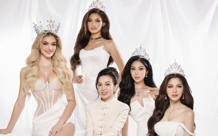 Top 4 Miss Earth 2023 đẹp rạng ngời cùng trang sức ngọc trai Long Beach Pearl trong bộ ảnh mới