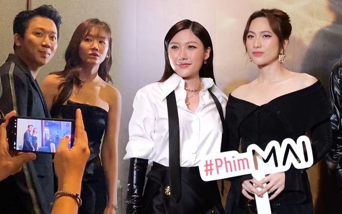 Hari Won đọ sắc cùng em chồng và nàng thơ mới của Trấn Thành tại họp báo công bố phim Mai
