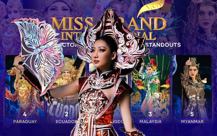 Khảm xà cừ của Quế Anh tại Miss Grand International không được đánh giá cao