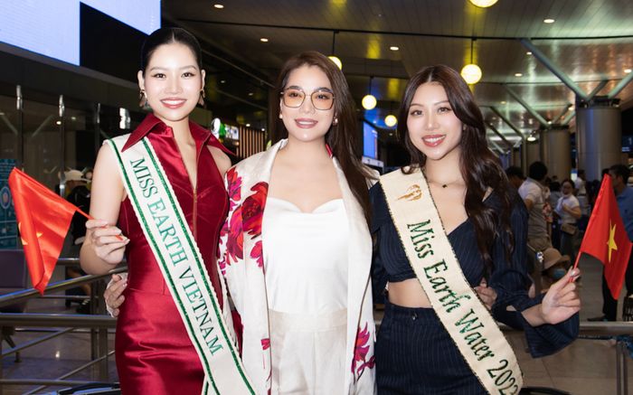 Trương Ngọc Ánh tiễn đại diện Việt Nam đi thi Hoa hậu Trái Đất 2024