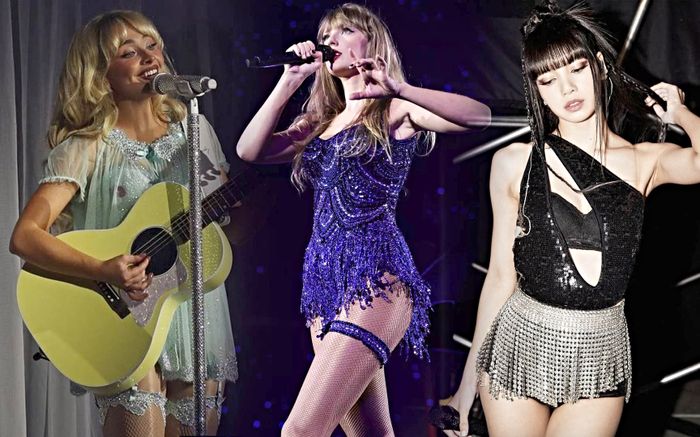 Mốt bodysuit sequins lộng lẫy sân khấu nhạc hội