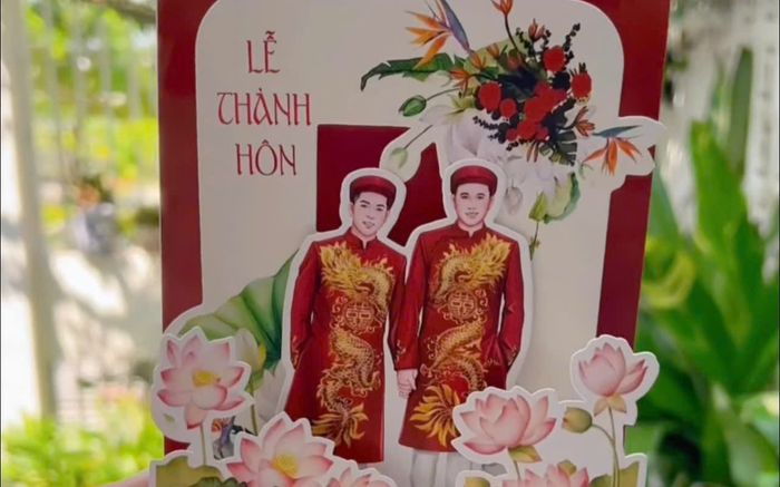 Hé lộ thiệp cưới của Thanh Đoàn - Hà Trí Quang, ngày giờ được ấn định