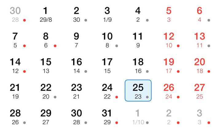 Lịch Âm hôm nay (25/10): Không nên làm việc lớn