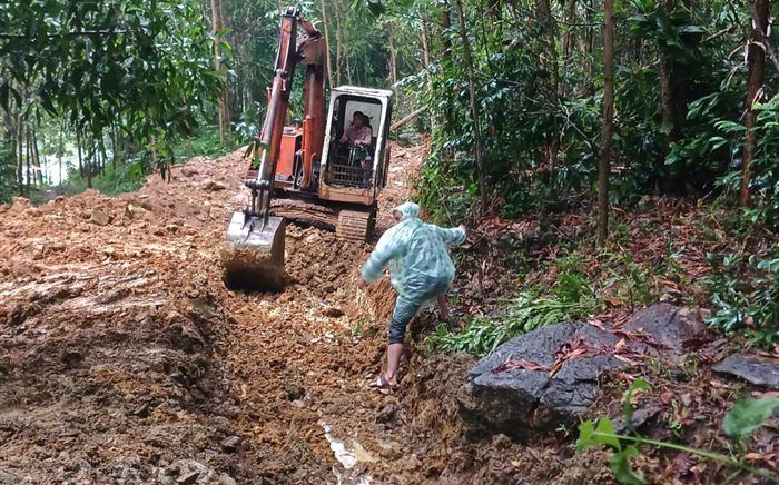 Phát hiện vệt nứt trên đỉnh đồi, Quảng Nam sơ tán cả khu dân cư