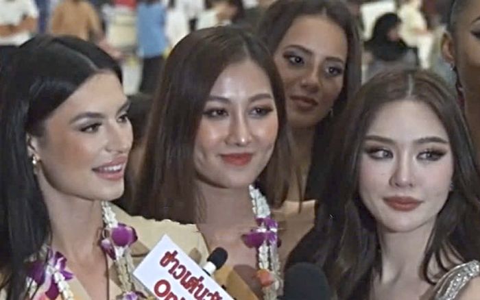 Diện mạo kém sắc của Hoa hậu Quế Anh qua camera thường truyền thông Thái Lan