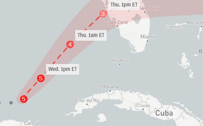 Bão Milton nhấn chìm 1 thị trấn, nhiều gia đình sơ tán khẩn cấp