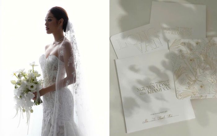 Hé lộ thiệp cưới của Hoa hậu Khánh Vân trước thềm ngày trọng đại