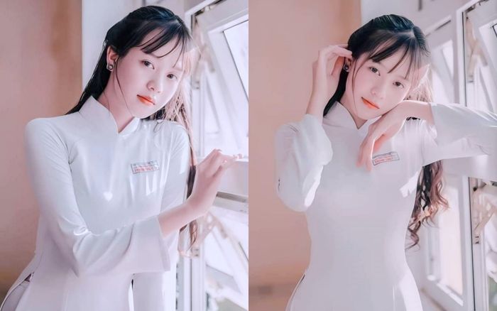 Hoa hậu Thanh Thủy xinh đẹp từ thuở cắp sách đến trường