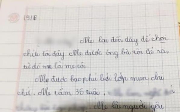 Bài văn tả mẹ với hàng loạt điểm xấu, còn chốt hạ câu kết cực đặc biệt