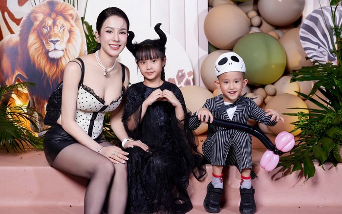 Diệp Lâm Anh mừng sinh nhật 2 con