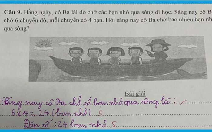 Bài toán '6x4=24' bị chấm sai, cô giáo giải thích được nhiều người đồng tình