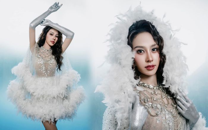 Chiếc váy 'thiên nga' giúp Á hậu Ngọc Hằng tỏa sáng ở tập 1 Bước Nhảy Hoàn Vũ